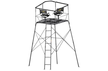 Image of Rivers Edge Treestands 12 2-Man Quad Pod Treestand, Black, 12ft, RE401