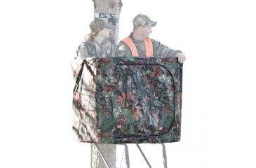 Image of Rivers Edge Treestands 2-Man Ladder Stand Curtain, Black, RE753