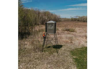 Image of Rivers Edge Treestands 550 Shooting House, Black &amp; Dusty Olive, 2-Person, LM550C