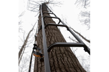 Image of Rivers Edge Treestands Big Foot Tree Ladder W/ Safety Rope, Rivers Edge Grey, 23ft, RE731