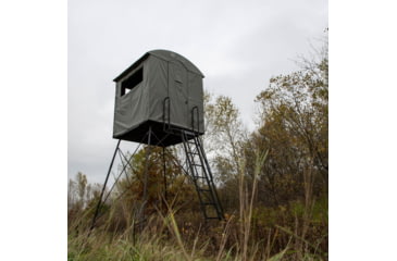 Image of Rivers Edge Treestands Landmark 600 Series Permanent Hunting Blind, Dusty Olive, 6 ft, LM603