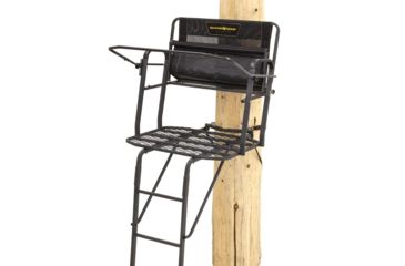 Image of Rivers Edge Treestands Lockdown 2-Man Ladder Stand, Black, Medium RE654