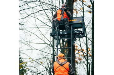 Image of Rivers Edge Treestands Lockdown 2-Man Treestand, Black, 811603010194