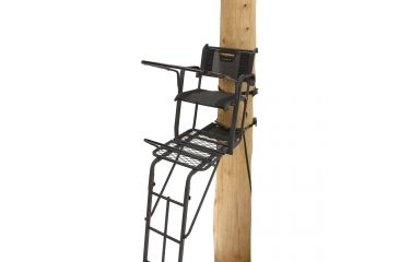 Image of Rivers Edge Treestands Lockdown 21' 1-Man Ladder stand, Black RE651