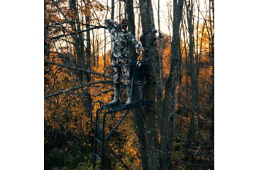 Image of Rivers Edge Treestands Lockdown Wide 1-Man Treestand, Black, 811603010170