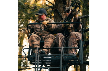 Image of Rivers Edge Treestands Lockdown 21ft 2-Man Treestand, Black, 811603010187