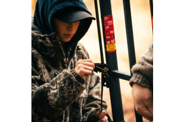 Image of Rivers Edge Treestands Lockdown 21ft Wide 1-Man Treestand, Black, 811603010163