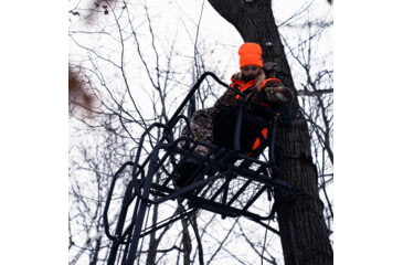 Image of Rivers Edge Treestands Lockdown 21ft Wide 1-Man Treestand, Black, 811603010163