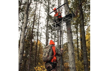 Image of Rivers Edge Treestands Relax 2-Man - LS Treestand, Black, 16ft 10in, RE673