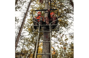 Image of Rivers Edge Treestands Relax 2-Man - LS Treestand, Black, 16ft 10in, RE673