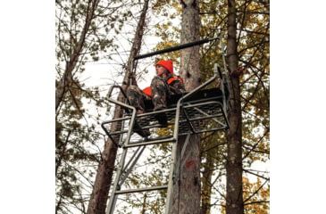 Image of Rivers Edge Treestands Relax 2-Man - LS Treestand, Black, 16ft 10in, RE673