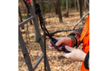 Image of Rivers Edge Treestands Safety Rope Reflective, Black, 35 Foot, RE789