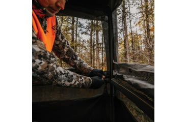 Image of Rivers Edge Treestands Shooting Platform Blind Enclosure, Gray, 2-Person, RE402B