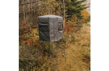 Image of Rivers Edge Treestands Shooting Platform Blind Enclosure, Gray, 2-Person, RE402B