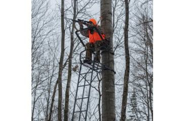 Image of Rivers Edge Treestands Uppercut Ladder Stand, Rivers Edge Grey, 1-Person, RE659