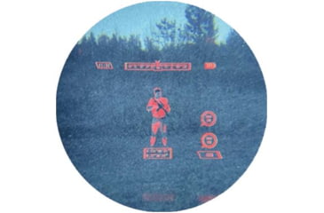 Image of RIX RENV-B 1x25mm Enhanced Night Vision Binoculars, Gen 2+, 64 lp/mm, w/ White Tubes 1400 FOM, Black, Small, RENVBW14