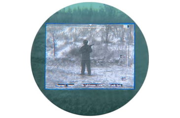 Image of RIX RENV-M 1x25mm Enhanced Night Vision Monocular, Gen 2+, 64 lp/mm, w/ White Tubes 1400 FOM, Black, Small, RENVMW14