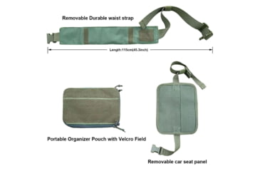 Image of Roaring Fire Blazer Fanny Pack, OD Green, 9.85x6.3x1.97 inch, RF-Fannypack-OD