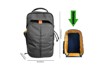 Image of Roaring Fire DarkFire Modular Pack, Black, 13.78x9x3.54 inch, RF-Darkfire-BK