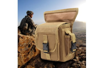 Image of Roaring Fire Drop Leg Bag, Waist Pack, FDE, 5x11.8x6 inch, RF010 DT