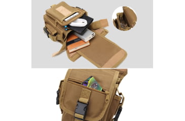 Image of Roaring Fire Drop Leg Bag, Waist Pack, FDE, 5x11.8x6 inch, RF010 DT