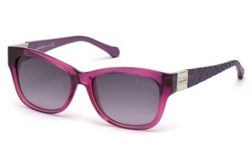 Image of Roberto Cavalli RC785T Sunglasses - Matte Violet Frame Color, Gradient Smoke Lens Color