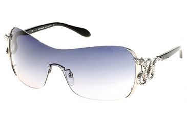 Image of Roberto Cavalli RC926S-A Sunglasses - Shiny Palladium Frame Color, Gradient Smoke Lens Color