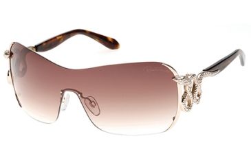 Image of Roberto Cavalli RC926S-A Sunglasses - Shiny Rose Gold Frame Color, Gradient Brown Lens Color