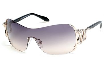 Image of Roberto Cavalli RC926S-A Sunglasses - Shiny Rose Gold Frame Color, Gradient Smoke Lens Color