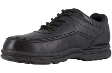 Image of Rockport Mens World Tour 5 Eye Tie Casual Moc Steel Toe Oxford Shoes, Black, 11, RK6761-BLACK-11-MENS-EW