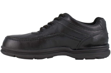 Image of Rockport Mens World Tour 5 Eye Tie Casual Moc Steel Toe Oxford Shoes, Black, 11, RK6761-BLACK-11-MENS-EW