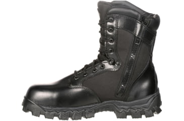 Image of Rocky Boots Alpha Force Zipper Waterproof Public Service Boot - Mens, Black, 9.5, Wide, FQ0002173-WI-9.5
