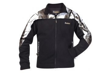 Image of Rocky Full Zip Fleece Jacket, Black/Snow Camouflage X-Large 609476-XL