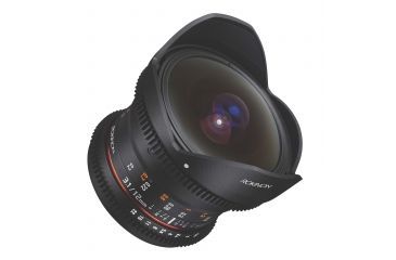 Image of Rokinon 12mm T3.1 Full Frame Cine DS Fisheye Camera Lens for Canon EF, Black DS12M-C