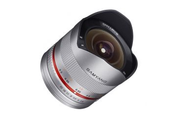 Image of Rokinon Series 2 8mm F2.8 UMC Ultra Wide Angle Fisheye Camera Lens for Fuji X Mount (Silver) RK8MS-FX