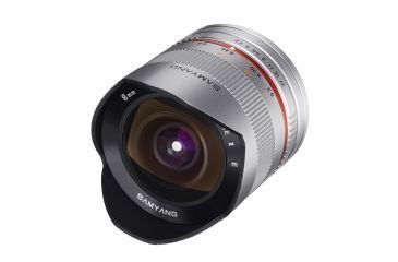 Image of Rokinon Series 2 8mm F2.8 UMC Ultra Wide Angle Fisheye Camera Lens for Fuji X Mount (Silver) RK8MS-FX