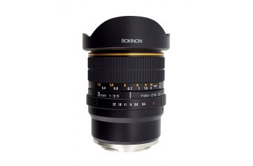 Image of Rokinon 8mm F3.5 Fisheye Camera Lens for Sony E-Mount, Black FE8M-NEX