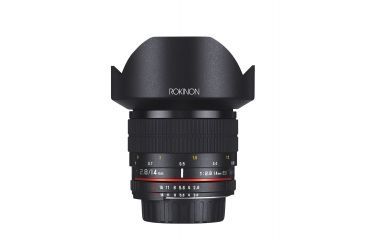 Image of Rokinon 14mm F2.8 IF ED Super Wide Angle Camera Lens for Nikon AE with Automatic Chip, Black FE14MAF-N
