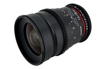 Image of Rokinon 35mm T1.5 Cine Wide Angle Camera Lens for Canon EF Mount, Black CV35-C