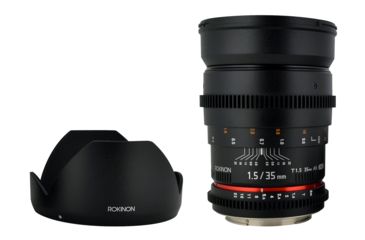 Image of Rokinon 35mm T1.5 Cine Wide Angle Camera Lens for Canon EF Mount, Black CV35-C