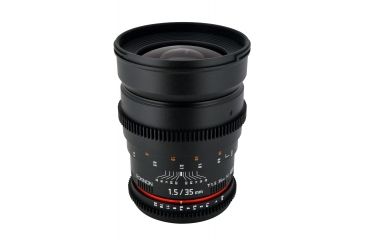 Image of Rokinon 35mm T1.5 Cine Wide Angle Camera Lens for Canon EF Mount, Black CV35-C