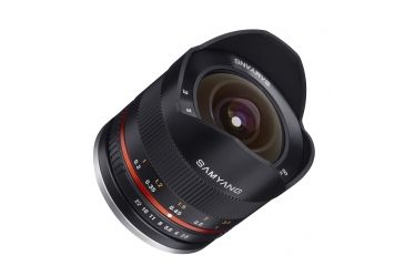 Image of Rokinon Series 2 8mm F2.8 UMC Ultra Wide Angle Fisheye Camera Lens for Canon M Mount (Black) RK8MBK28-M