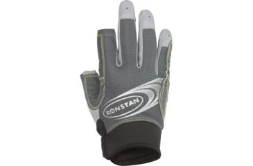 Image of Ronstan Sticky Race Gloves w/3 Full &amp; 2 Cut Fingers - Grey - X-Small 54952