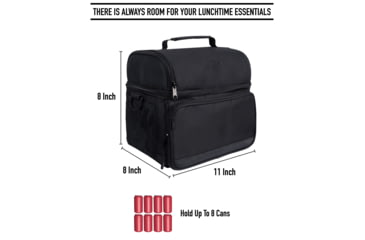 Image of Rothco 925 Lunch Cooler, Black, 29090-Black