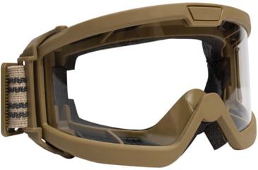 Image of Rothco ANSI Ballistic OTG Goggle System, Interchangeable Smoke/Clear/Yellow Lenses, Coyote Brown Frame, 10738-CoyoteBrown