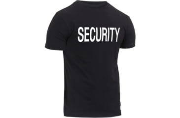 Image of Rothco Athletic Fit Security T-Shirt, Mens, Black, Extra Large, 1194-947