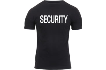 Image of Rothco Athletic Fit Security T-Shirt, Mens, Black, Extra Large, 1194-947