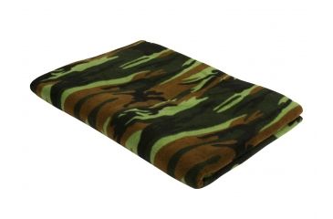 Image of Rothco Camo Fleece Blanket, Woodland Camo, 10269-WoodlandCamo