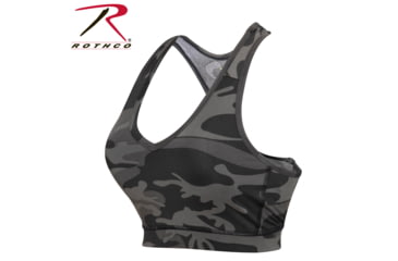 Image of Rothco Camo Sports Bra, Small, Black Camo, 2922-BlackCamo-S