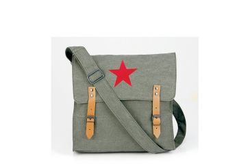 Image of Rothco Canvas Classic Bag w/ Medic Star, Vintage Olive Drab, 9142-VintageOliveDrab